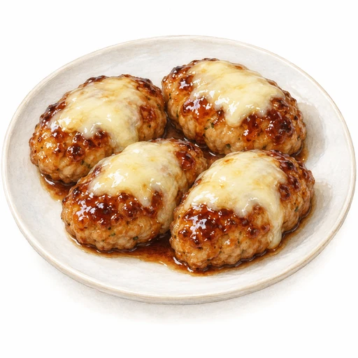照り焼きチーズつくね完成イラスト