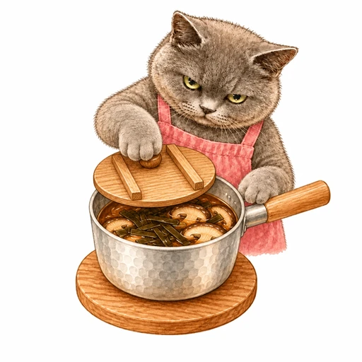 だしがら昆布としいたけの佃煮：調味料を合わせて煮る